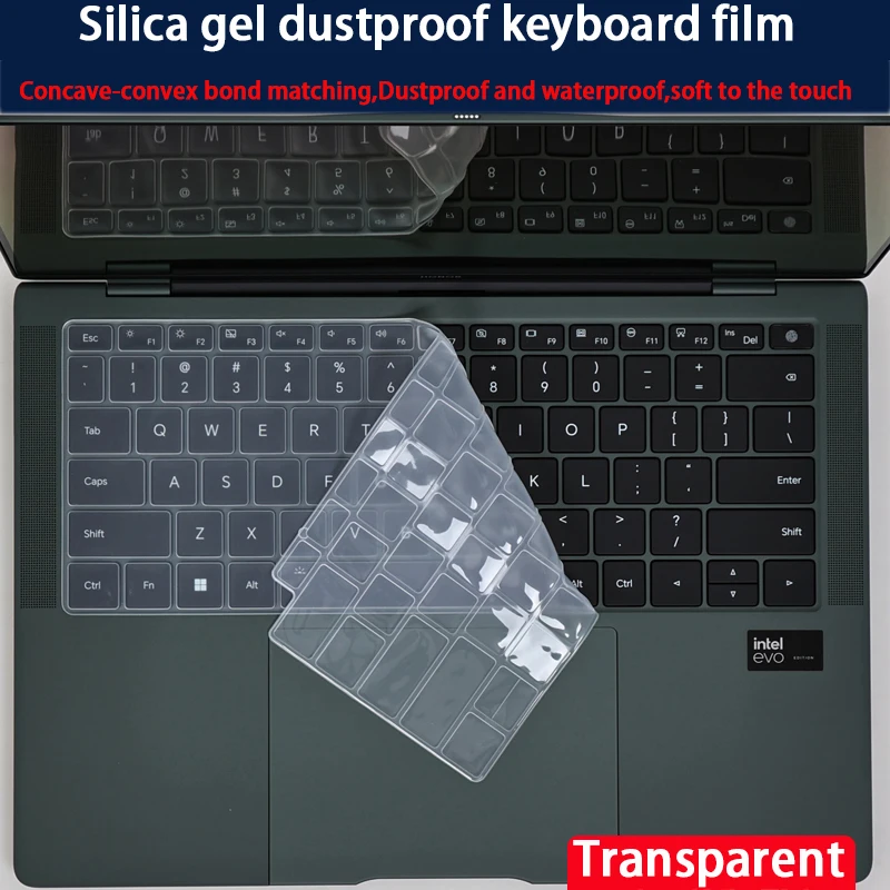 

For HONOR MagicBook Pro14 2025 silicone keyboard film laptop screen film HD matte anti-reflective protective film anti-blue film