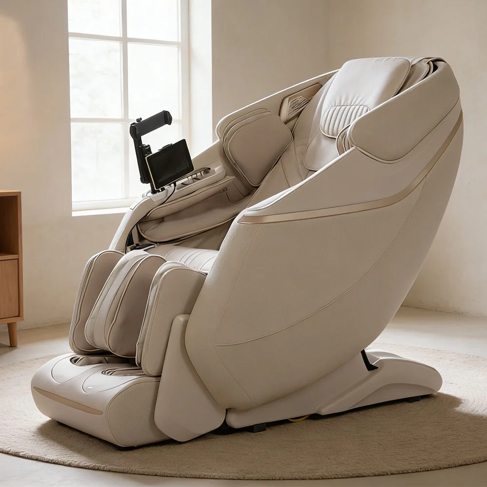 

Chair Massage 2026 Luxury Shiatsu Full Body 4D Zero Gravity Triple Actuator Motorized Calf Kneading Flexible Track Massage Chair