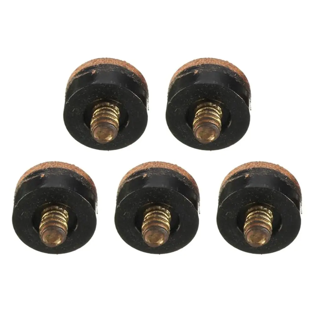 

5 шт./упак. бильярдный кий, наконечник для бильярдного кия, завинчивающиеся наконечники, сменный наконечник для аксессуаров для снукера, 10/11/12/13 мм, пластиковые наконечники для палок