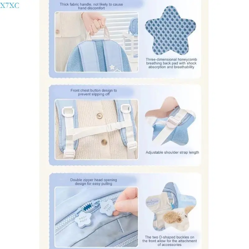 

X7XC рюкзак для ноутбука, милый простой рюкзак для школы, колледжа, работы, повседневный рюкзак, школьная сумка, дорожная сумка,