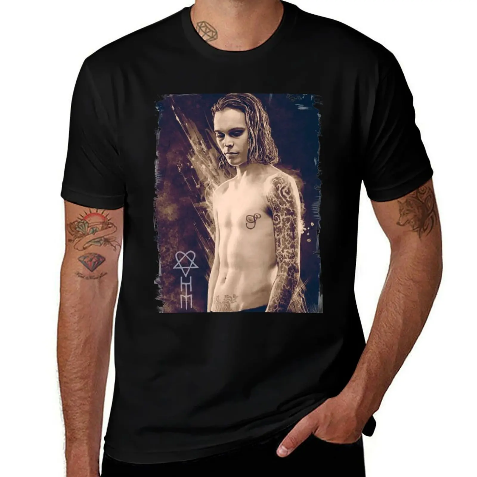 

Ville Valo. The Cage T-Shirt Soft Stretch Short Sleeve Top
