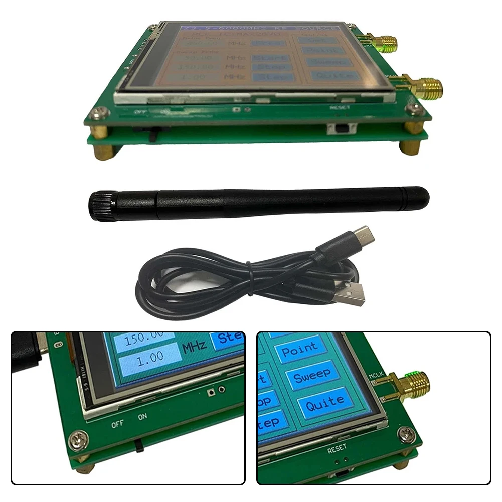 23-6000MHz Generator Max2870 Signal for source For Laboratory Use Automatic Power Saving On-board Oscillator Output
