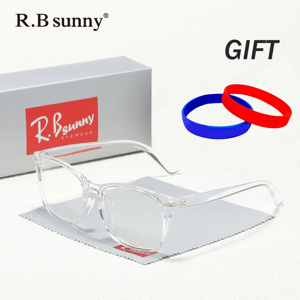 نظارات كلاسيكية لحجب الضوء الأزرق بإطار مستطيل للرجال والنساء أثناء الترفيه والعمل والدراسة ونظارات الحماية