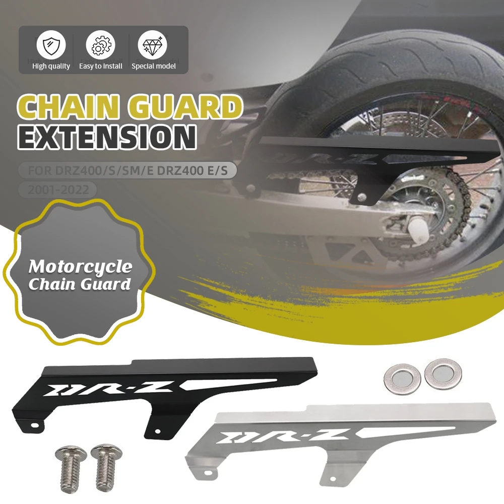 

Motorcycle Sprocket Cover Chain Guard Protector New Chain Guard Extension For Suzuki DRZ400/S/SM/E DRZ400 E/S 2001-2022 DR-Z400