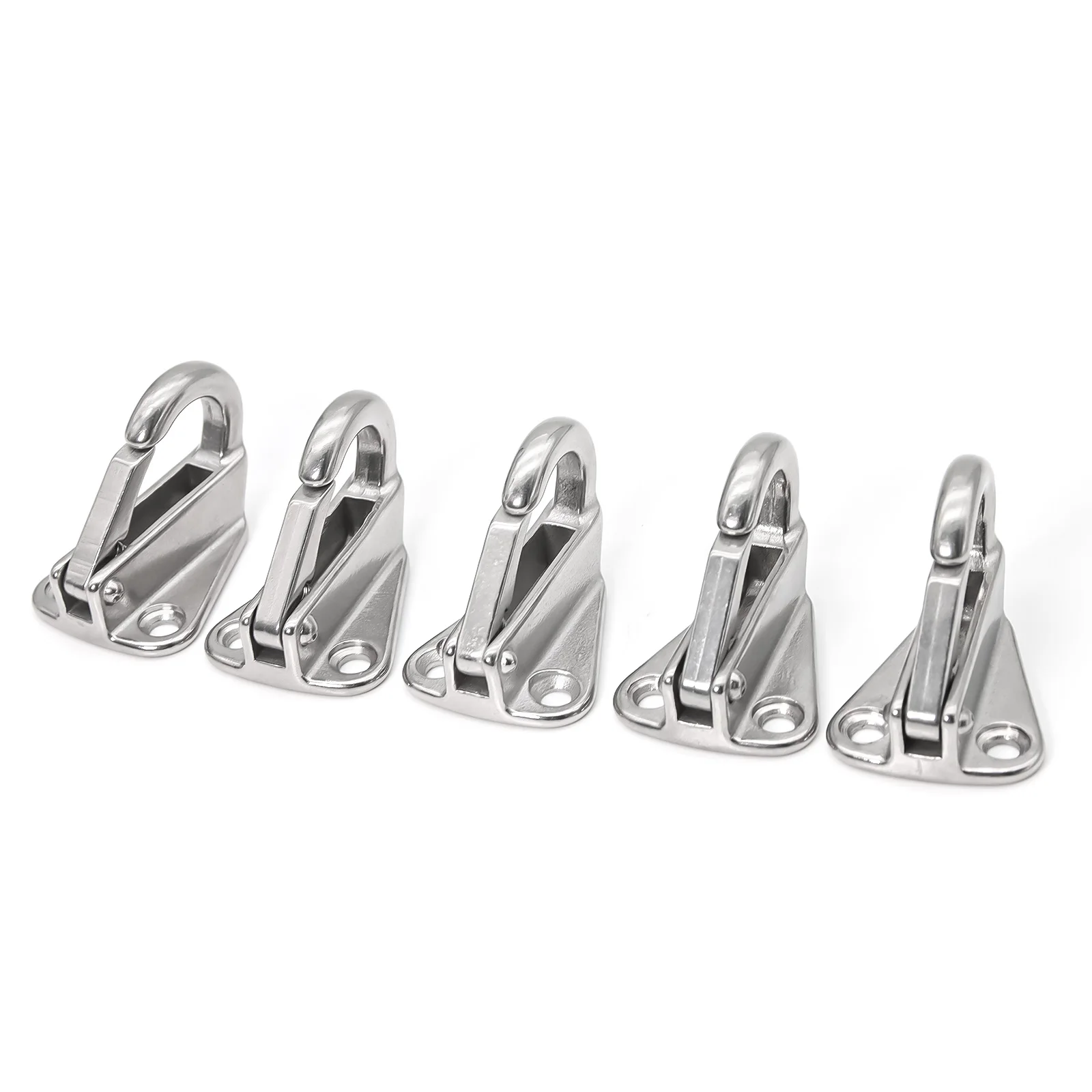 

5X Stainless Steel 316 Spring Locked Fender Hook Snap Fending Hook Attach Rope Boat Sail Tug Ship Boat Marine Hardware