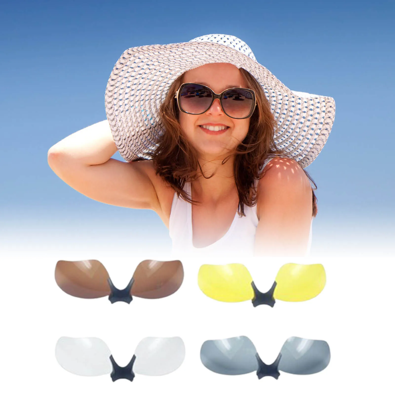 Polarized Wireless Glasses Lens Bluetooth-Compatible Colorful Replacement Lens accessories for Outdoor Office Use Travel