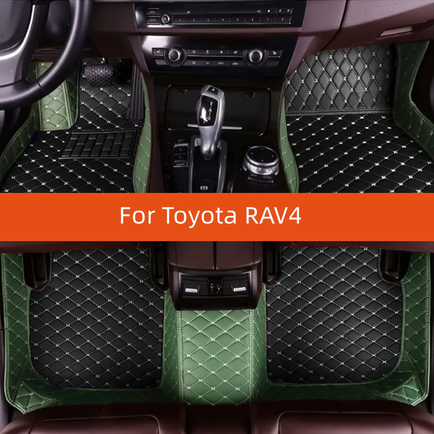 

Custom Leather Car Floor Mat For Toyota RAV4 2007 2008 2009 2010 2011 2012 2013 Car Mat Interior Accessories multicolor