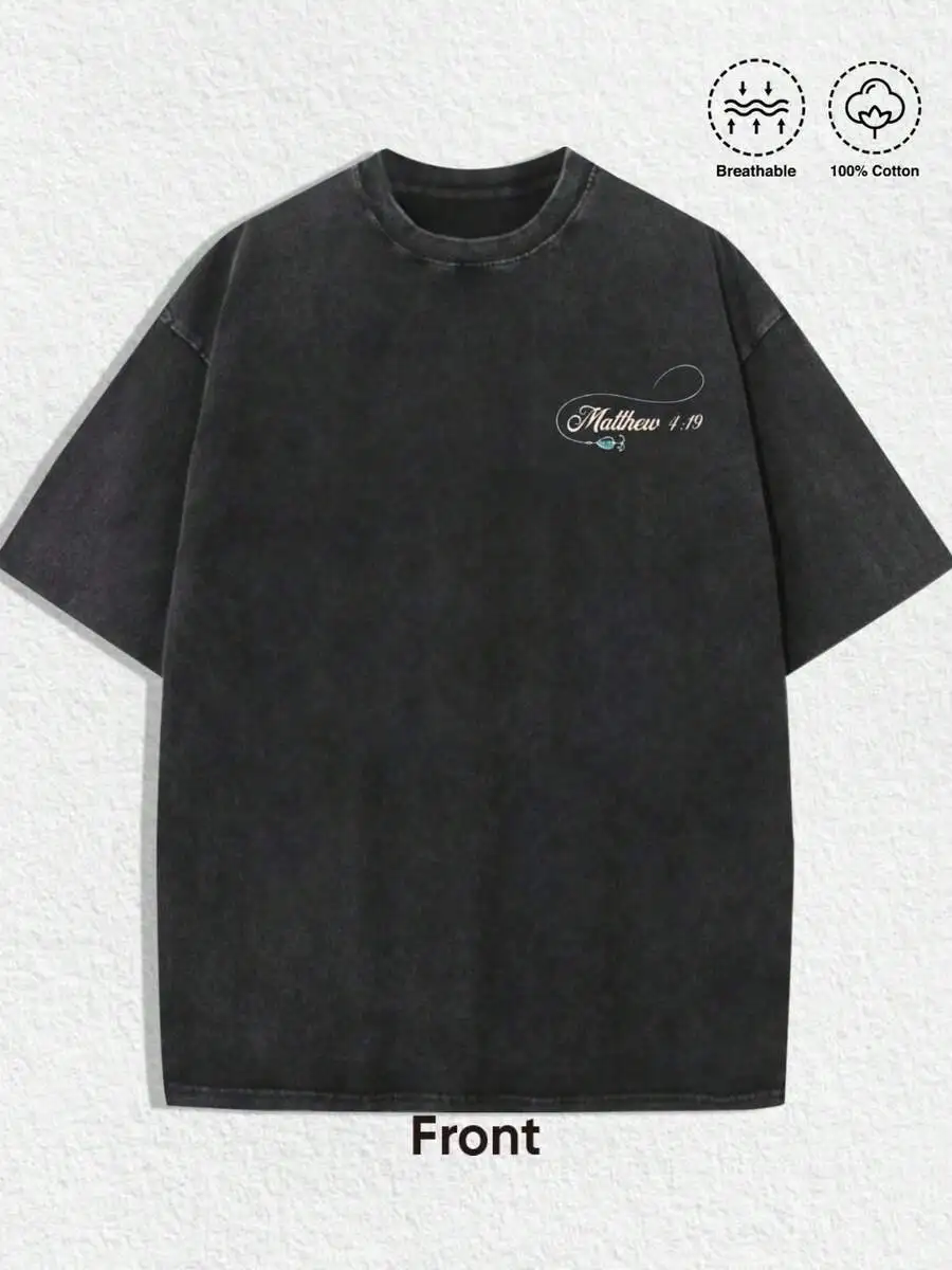 100% Cotton Breathable Unisex Oversized Short Sleeve Tee,  Faith Fellowship & Outdoor Worship Meetups, Friend Leisure Outings, Daily Urban Fashion Wear, Youthful Fashionable Faith Outdoor Street Style, Excellent Gifts For Friends & Family