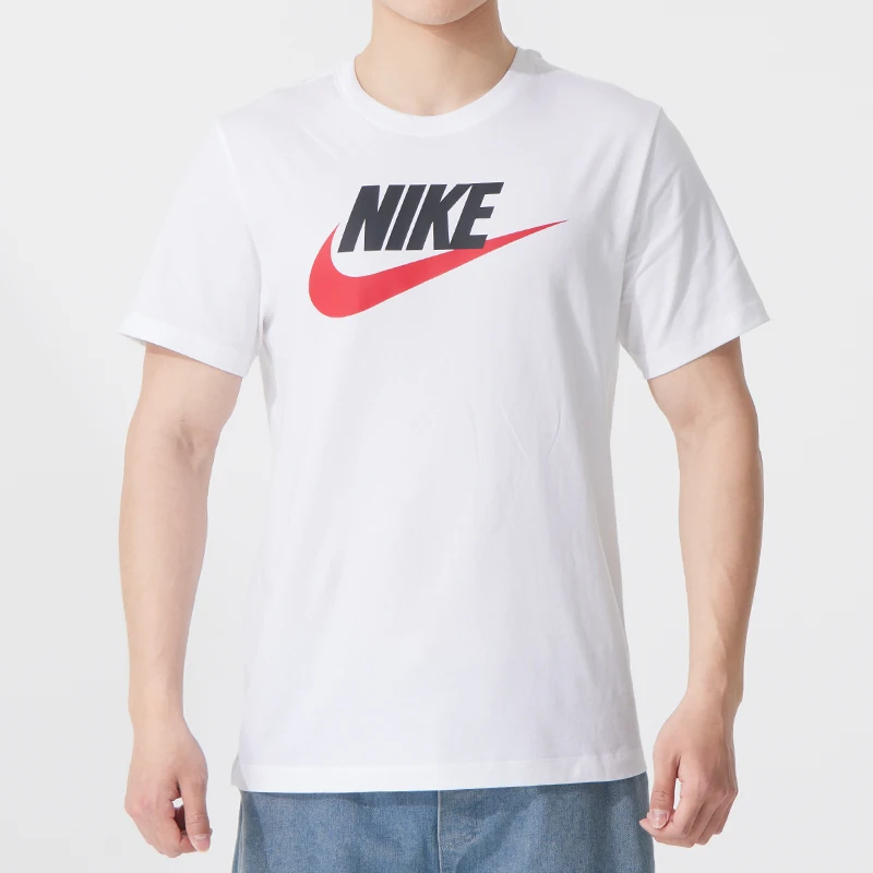 

Мужская футболка Nike Nsw Tee Icon ft Свободная, удобная и дышащая спортивная одежда для фитнеса и тренировок с половиной рукавов из хлопка с короткими рукавами Dx1986-101