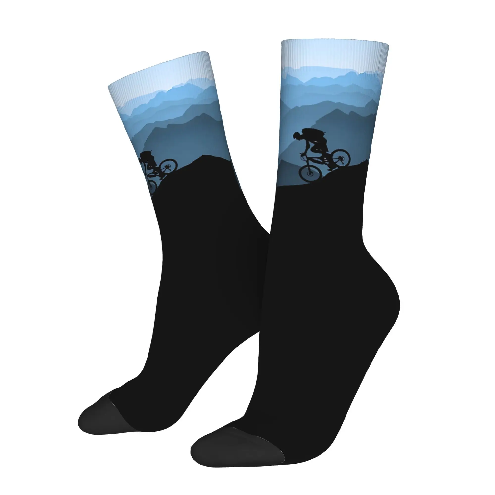 

MTB Bike Men Socks Cycling Novelty Spring Summer Autumn Winter Stockings