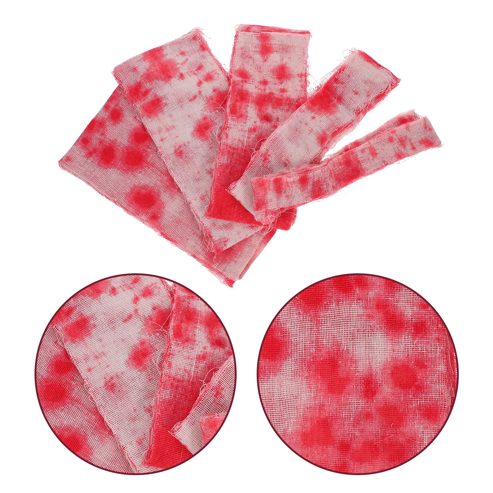 

5 шт. жуткая страшная декоративная лента: многоразовая кровавая повязка для Хэллоуина, реквизит для фотосессии, принадлежности для косплея