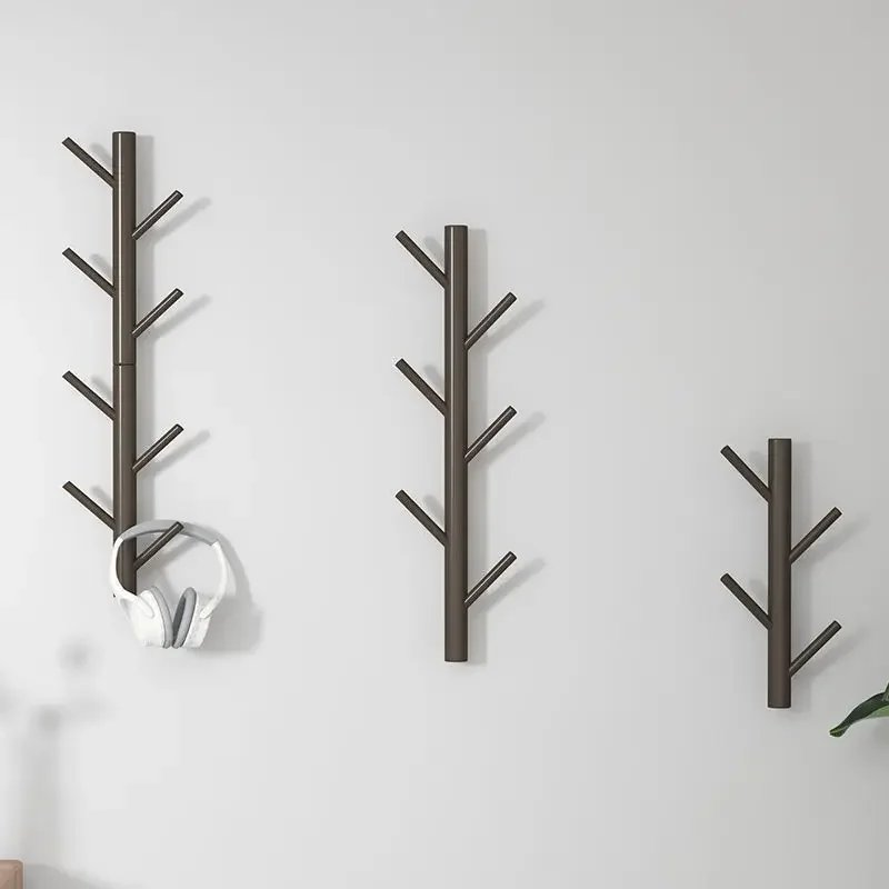 

Simple Modern Solid Wood Wall Mounted Coat Rack Hanging Mounted Hanger Cabinet Furniture Bedroom Household Clothes Hats Storage