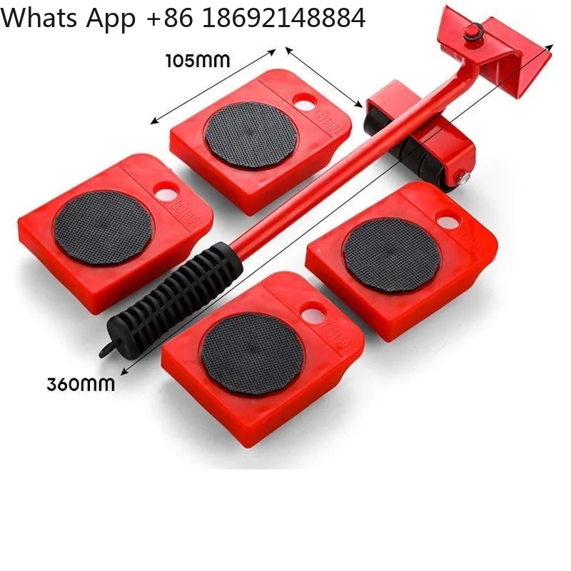 Moving heavy objects Portable moving furniture Moving beds Large tools Single labor-saving heavy-duty mover pulley