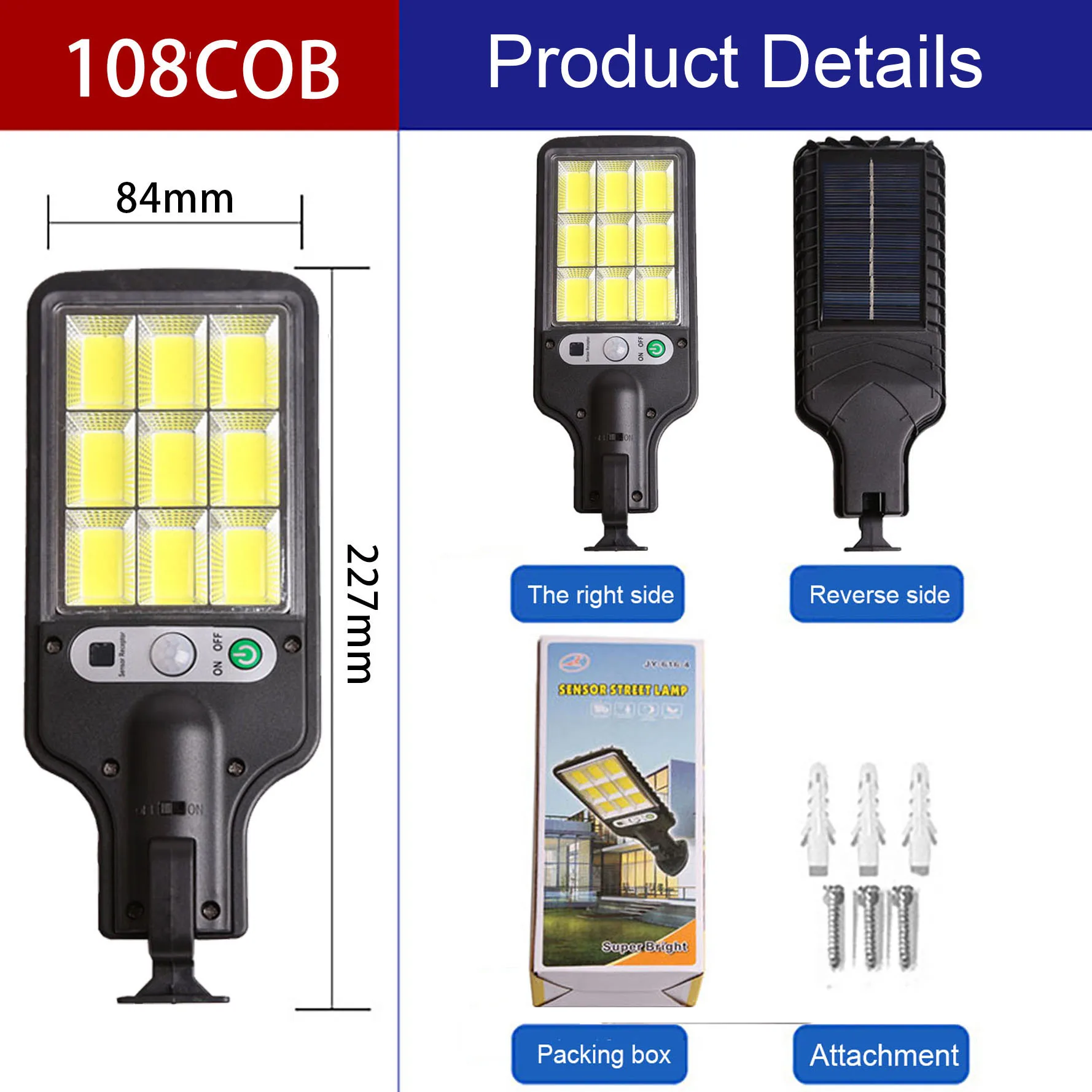 Imagem -06 - Solar Powered Rotatable Lâmpada de Parede Exterior Pátio Estrada Led Três Modos Switching Human Sensing Impermeável Street Lamp