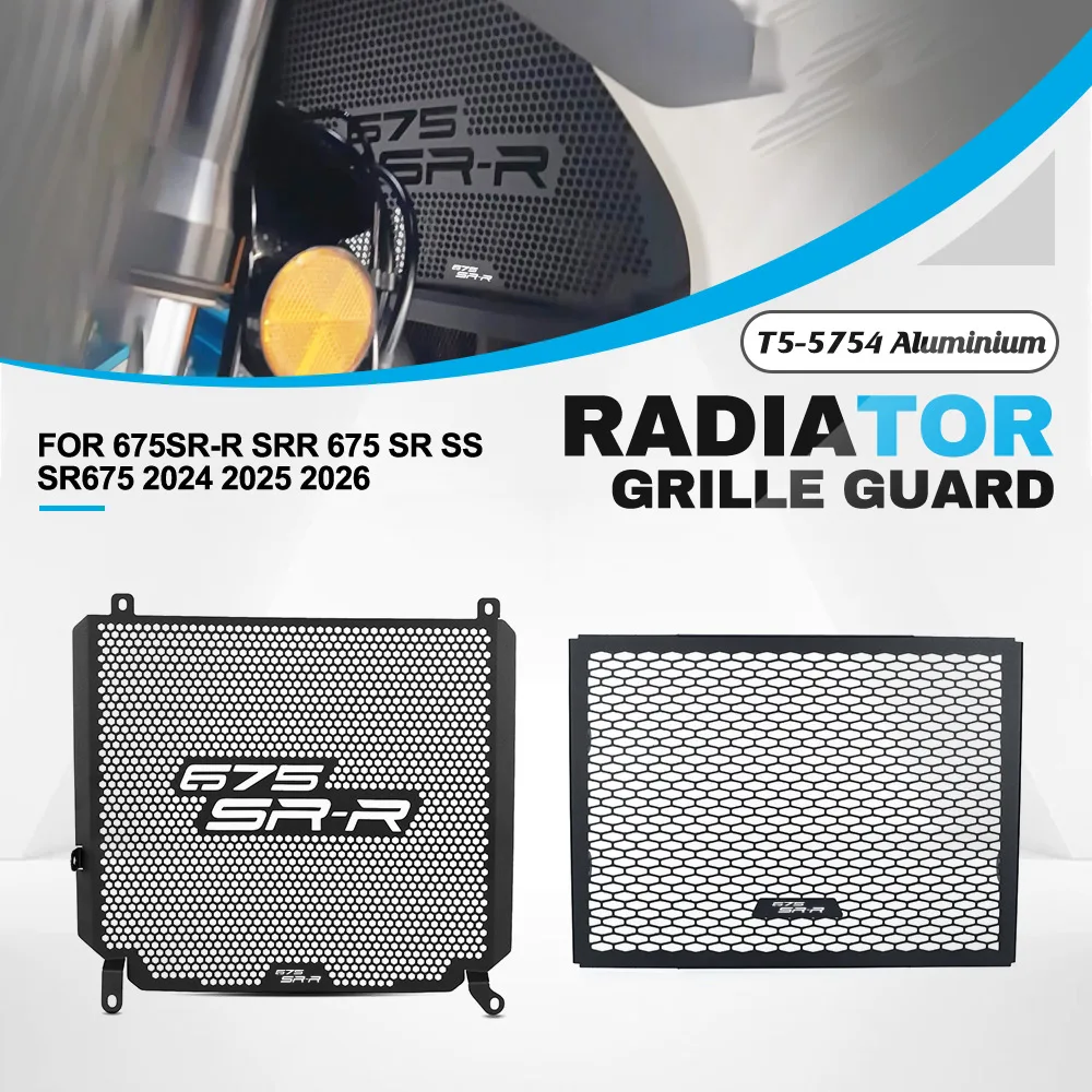 

FOR CFMOTO 675SR-R SRR 675 SR SS SR675 2024 2025 2026 Radiator Guard Protection Grille Protector Cover Oil Cooler 675 SR-R 675SR