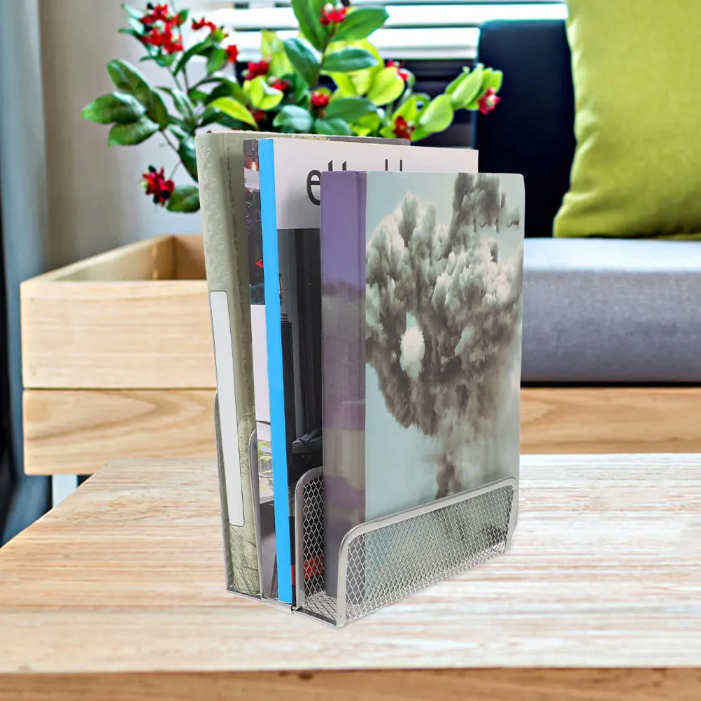 

2 Pcs Letter Shelf Office File Organizer Stationery Vertical Products Bookshelves Paper