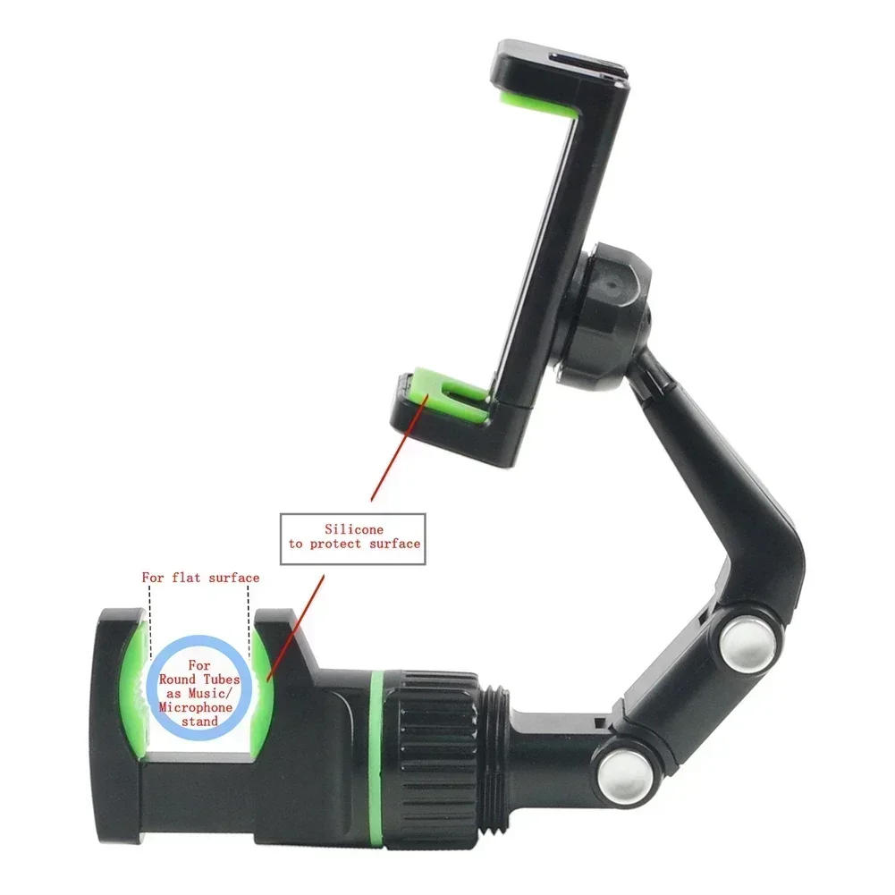 Microphone Stand Phone Holder Universal Car Telephone Holder For Live Broadcast Bracket Clips Cell Phone Stand Clamp Holder