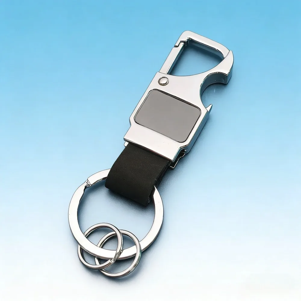 Individuell Lasergravierter Schlüsselanhänger Flaschenöffner Leder Metall Schlüsselkette Auto Tasche Schlüsselring Multifunktionaler Edelstahl Geschenk – Detail 10