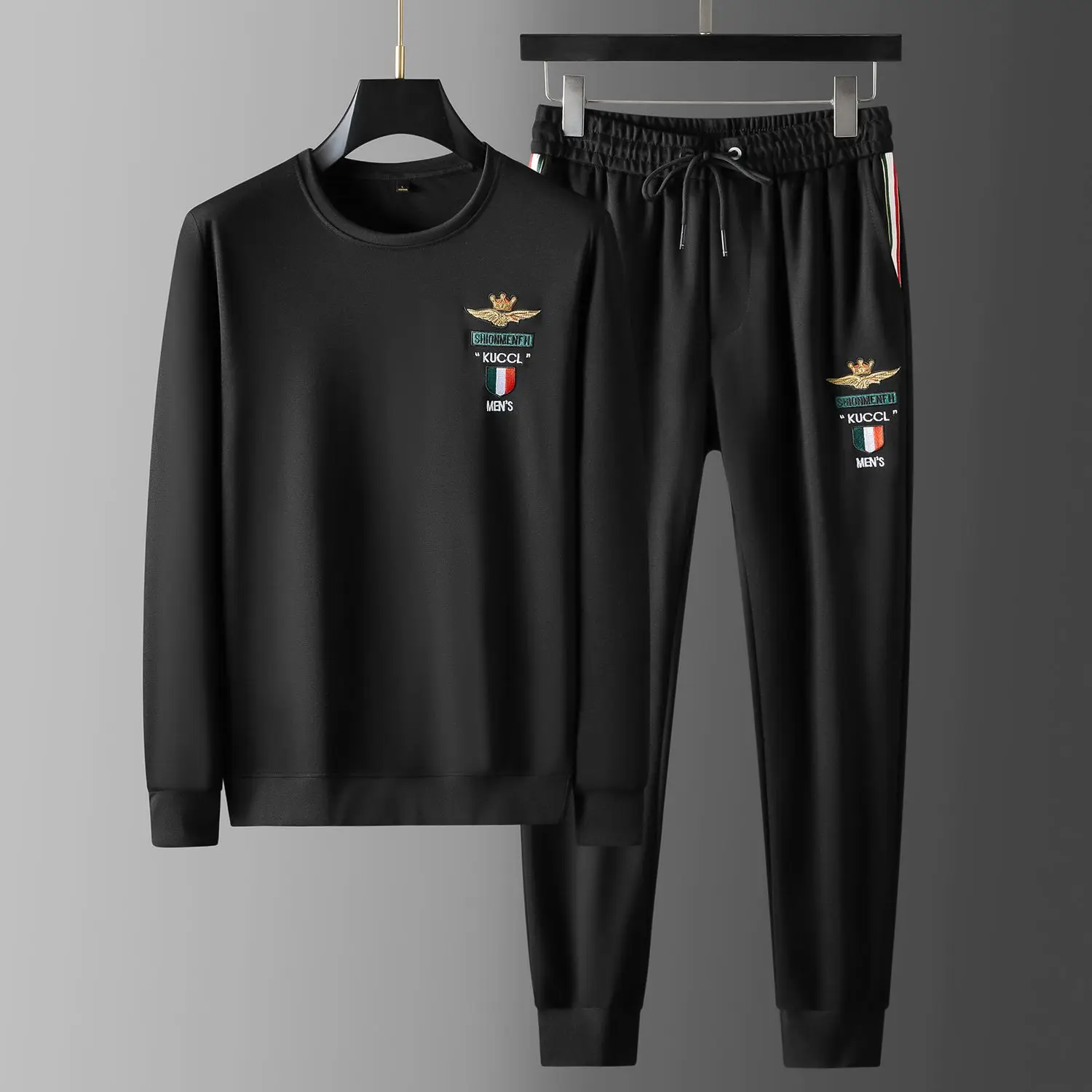 

Spring and Autumn Men's Suit Trendy Sweater Casual Pants Fashion Versatile Long Sleeve Casual Pants