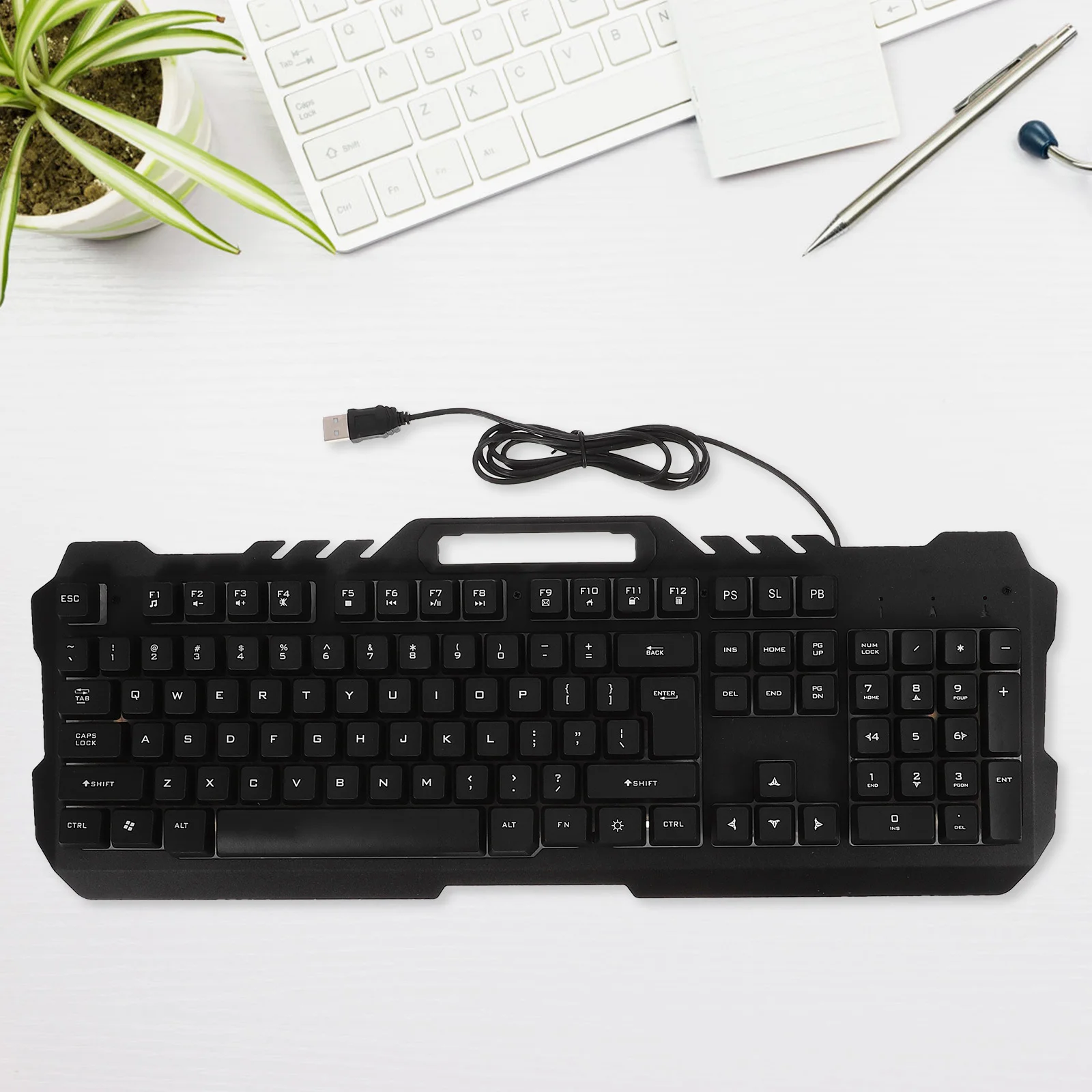 

1 комплект, проводная механическая клавиатура и мышь с RGB-подсветкой, удобный эргономичный дизайн, игровые клавиши, прочный набор