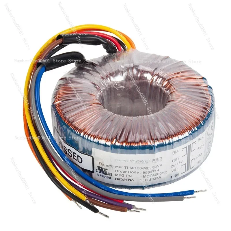 

Applicable to 80VA double 12v double 15v NORATEL porcupine ring cow 80W new original imported toroidal transformer