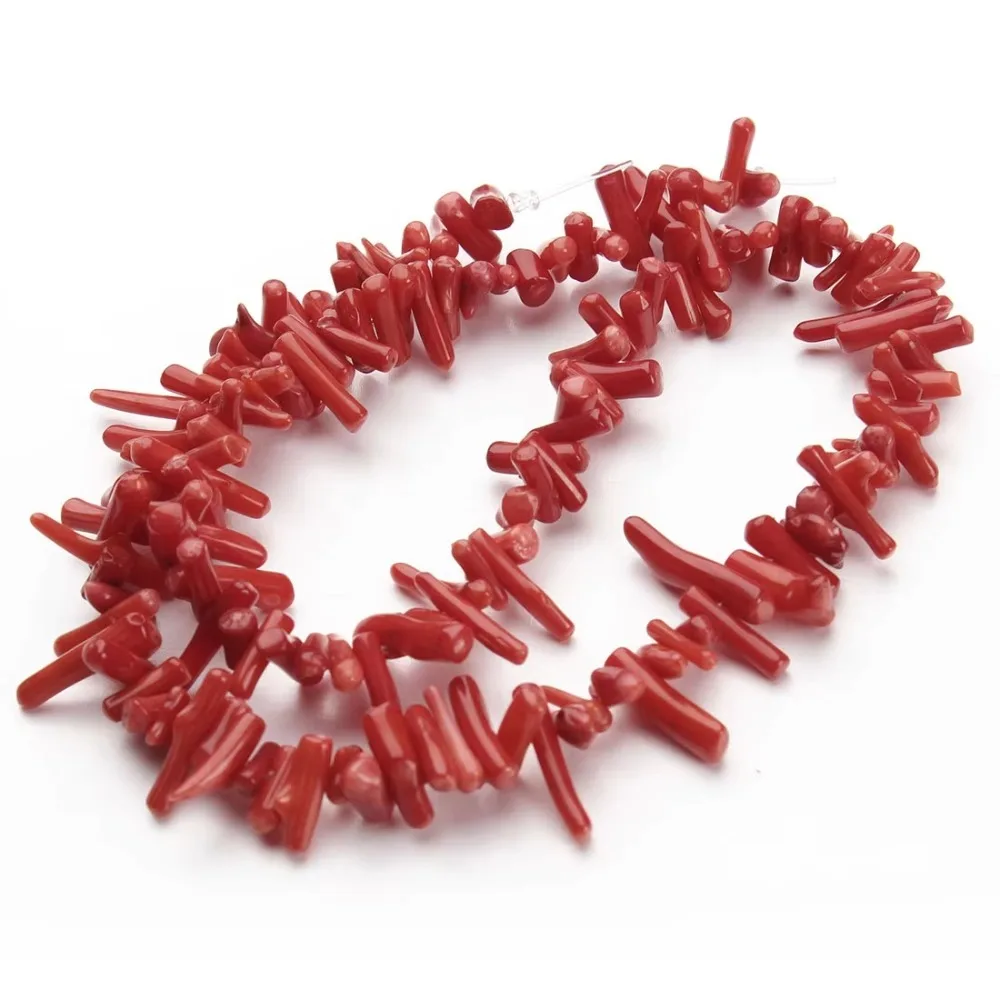 جديد 8*12 مللي متر المرجان حجر الخرز الطبيعي DIY بها بنفسك مجوهرات اكسسوارات غير النظامية الخرز سوار صنع قلادة