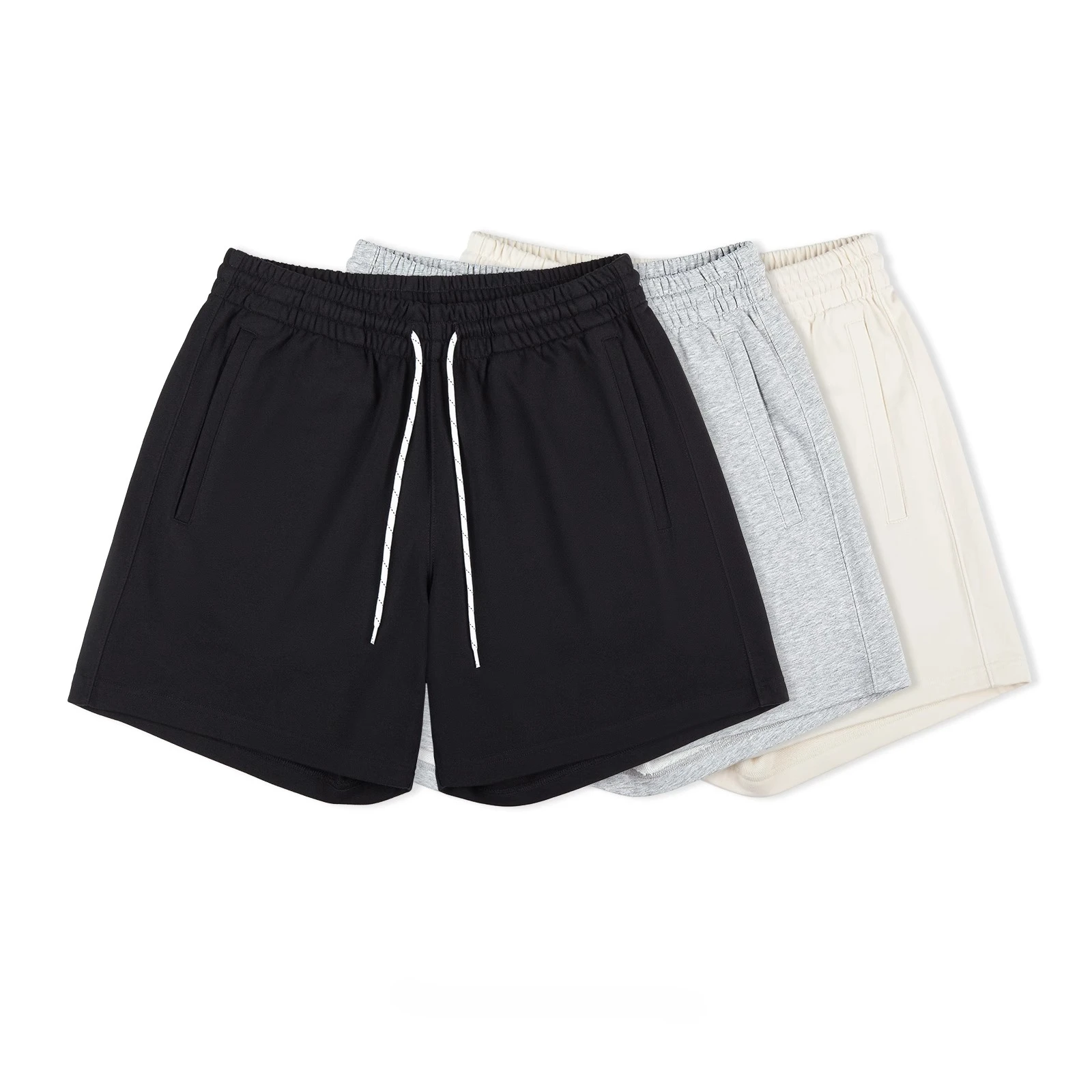 Sweatpants قصيرة فضفاضة السراويل المتوسطة القطن عارضة الرجال السراويل الرياضية الأساسية العصرية تنوعا #1