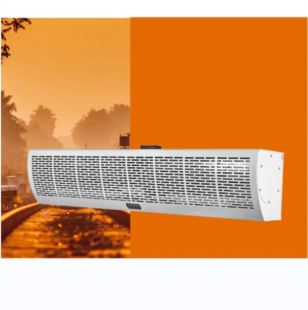 Electric Hot Warm Wind Heating air Curtain Exquisite Remote 10KW Heat air Conditioner Fan Commercial Over Door Heaters