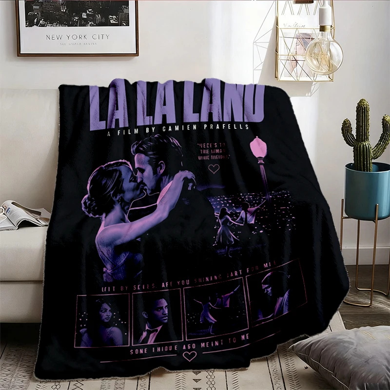 La La Land Movie Poster Warm Blanket Vintage Film Poster Cozy Blanket