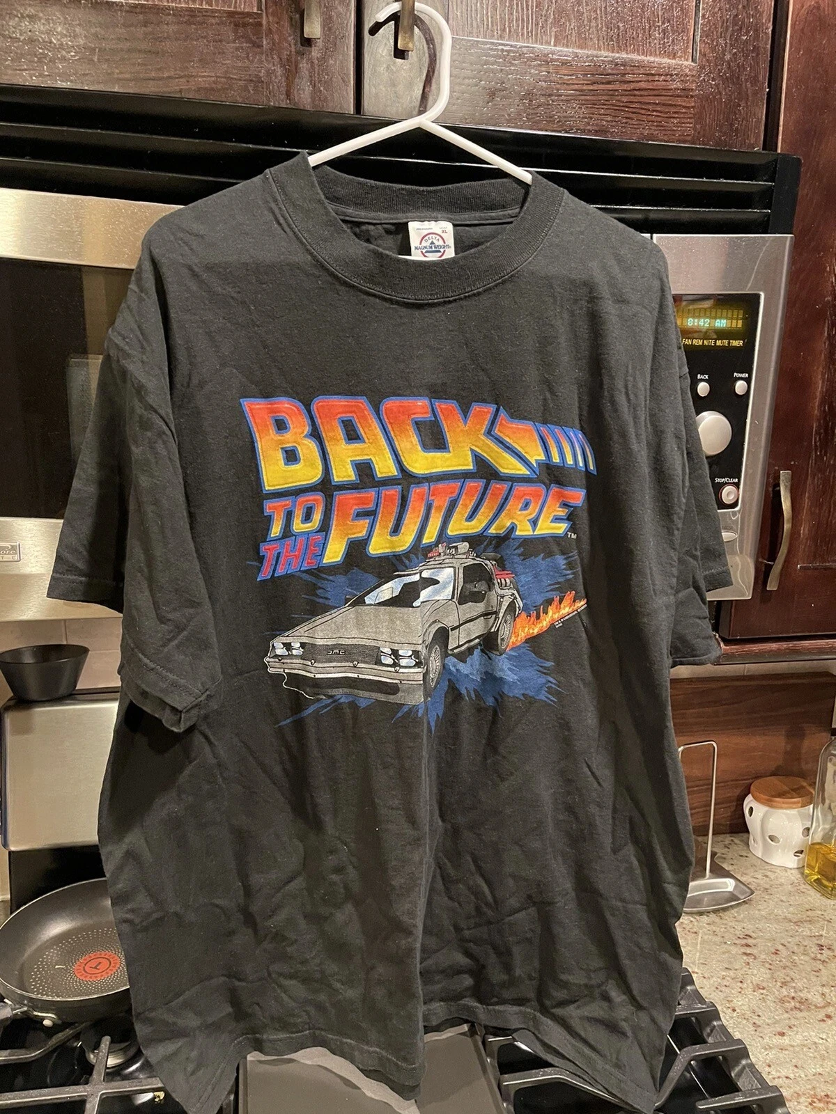 

VTG 90s BACK TO THE FUTURE T SHIRT UNIVERSAL STUDIOS PROMO T-Shirt Men Summer Men's T-Shirt Black Cotton Tee