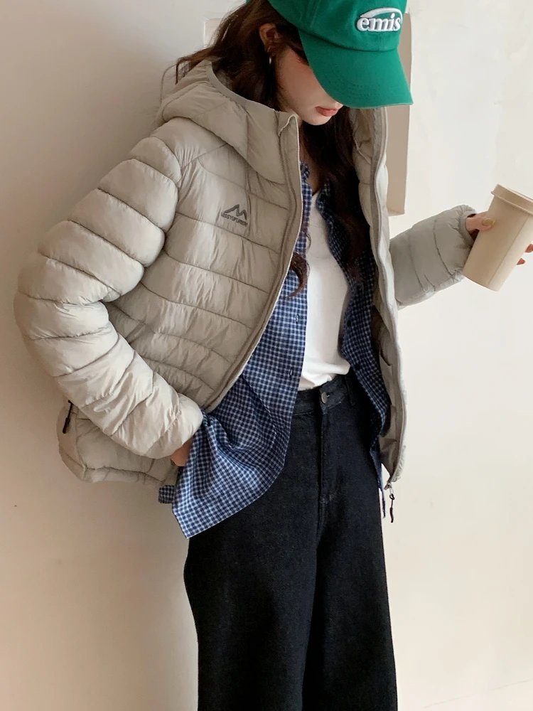 

Lightweight Padded Hooded Cotton Jaet Women's Faion Spring 2025 New Sle Winter Warm Cotton Coat Vintage National Trend