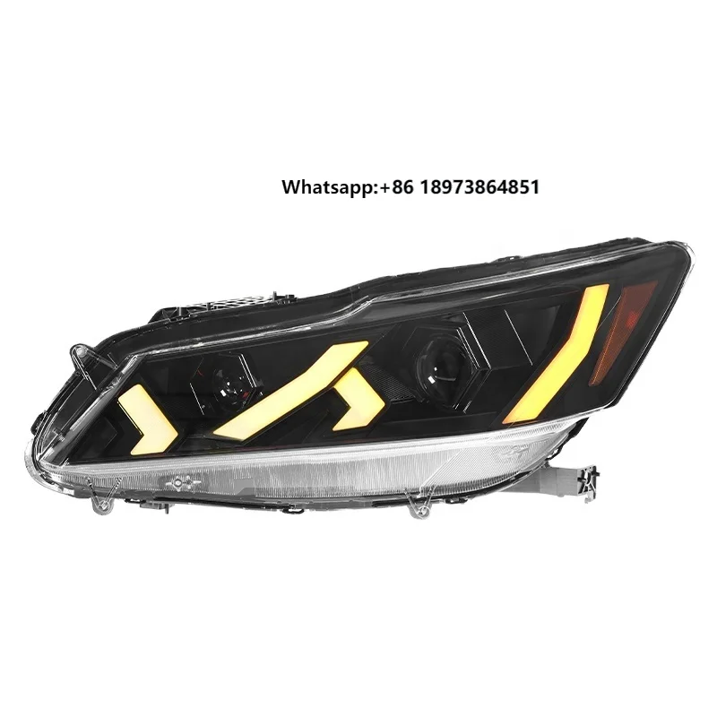 

JS Super Special White LED Headlights Assembly for Honda Accord 2017 2016-2017 9.5 Auto Parts New Condition