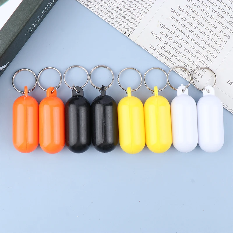 Floating Keyring Float Keychain, acessório para passeios de barco, pesca, caiaque, pesca, rafting, surf, flutuante, 2pcs