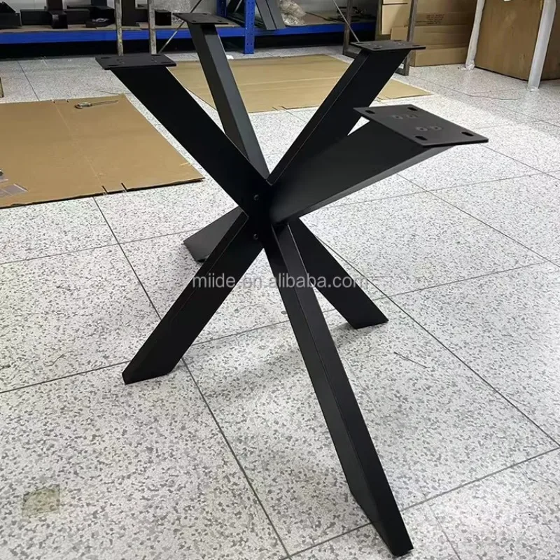 Packaging Available Modern Furniture Legs Black Steel Table Legs Coffee Dining Table Base Metal Legs for Table