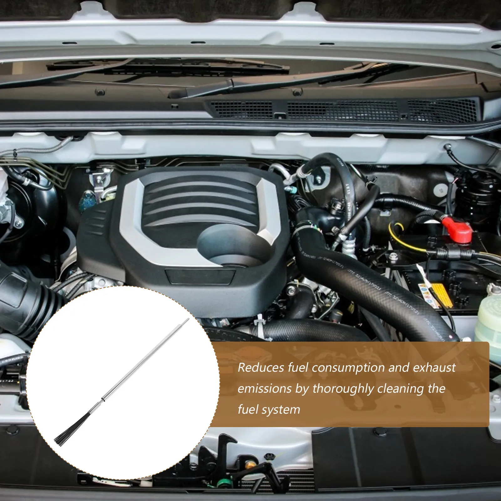 Automotive Carbon Deposition Cleaning Brush Engine System Cleaner Tool for Deposits Removal Improves Fuel Efficiency Universal