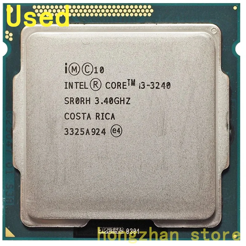 Used i3 3240 Dual-Core 3.4GHz LGA 1155 TDP 55W 3MB Cache i3-3240 CPU Processor I3 3240