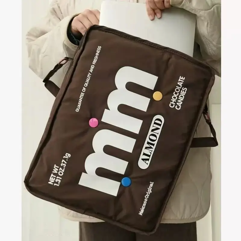 Neuartiger Kawaii Laptop-Rucksack, 40,6 cm große lustige Computer-Tablet-Schulter-Clutch, Techy Trendy Square Protection Case Bag