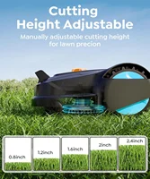 Robot Lawnmower Garden Without Perimeter Cable Wire, App Control, Visual Sensor, Robotic Lawn Mower 1000sqm 5