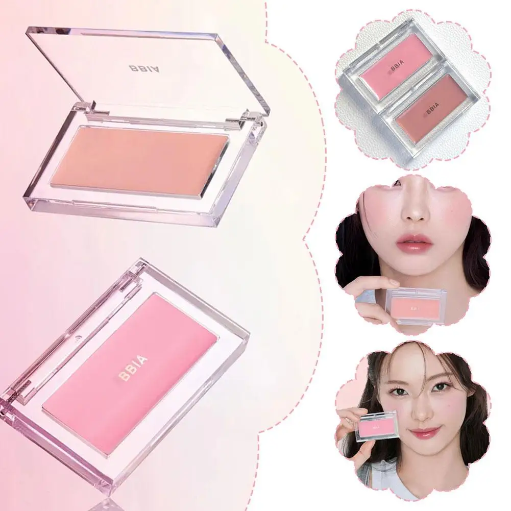 Rubor monocromático Facial mate duradero Natural Original Corea Bbia listo para usar mejilla Downy melocotón higo crema de rubor de lavanda