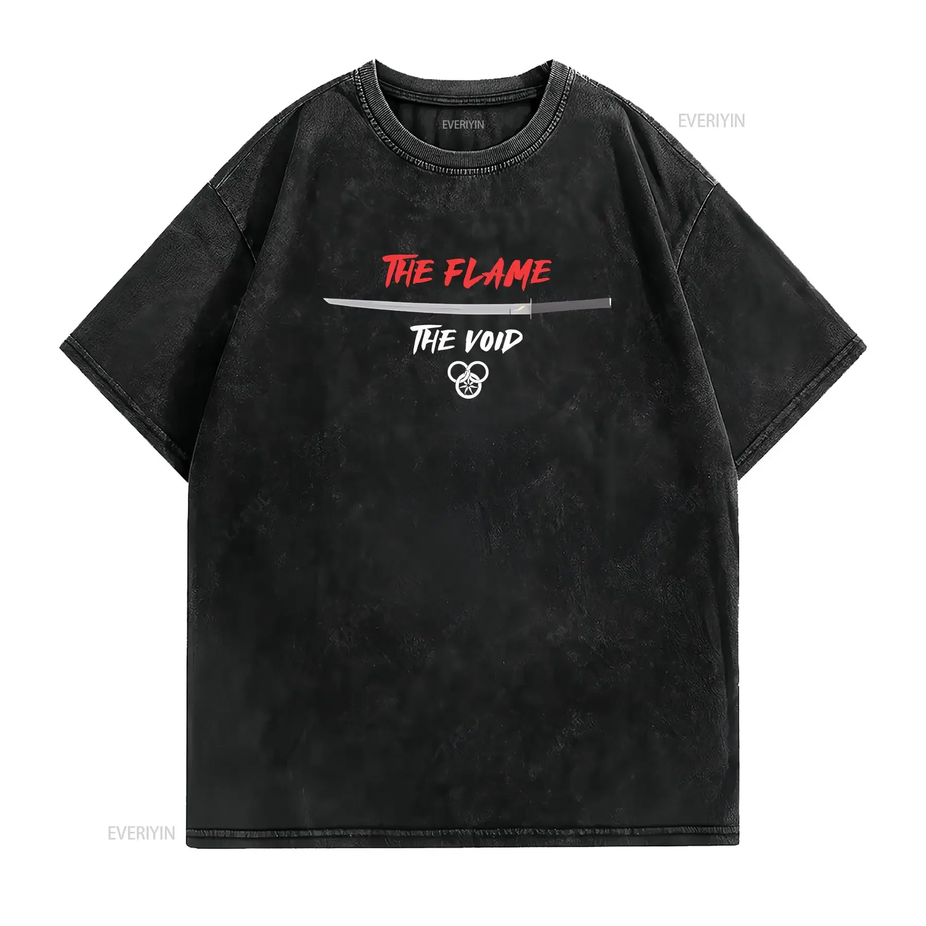 Wheel of Time Heron Marked Sword The Flame Void Rand T Shirt vintage Washed Casual Top For Everyday Wear graphic Unisex