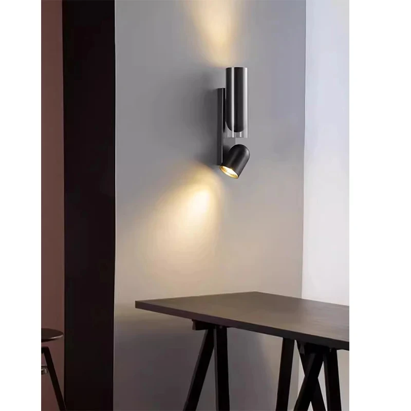 Nordic Postmodern Wall Lamp For Living Room Dining Room Creative Design Rotating Adjustable Bedside Aisle Decor Wall Light