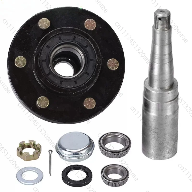 2.7 Tons 6 Holes 139.7 Axle Head Habatou High Quality Trailer Wheel Hub Short Half RV Rear Axle