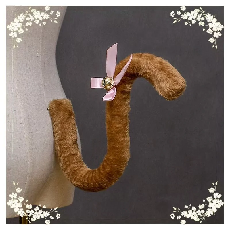 Niedlicher Katzenschwanz, Cosplay, Anime, Kawaii, Tier, Halloween-Party, Kostüme, Accessoires, Kätzchen, Dienstmädchen, Schwanz, Geschenke für Freundinnen – Detail 6