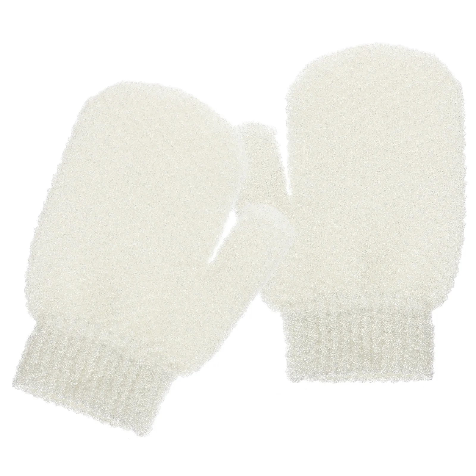 

2 шт. мочалки-рукавицы для душа, отшелушивающие, из матовой махровой ткани, для пилинга кожи, аксессуары для ванны, для мягкого отшелушивания