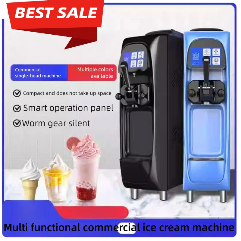 2025 جديد صانع الآيس كريم المنزلية الصغيرة متعددة الوظائف سطح المكتب الفراولة آلة مثلجات نكهة واحدة وجبة خفيفة للأطفال