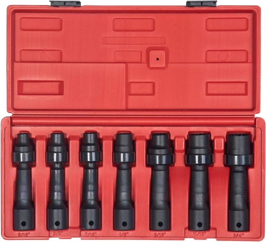 

2696 1/2-Inch Drive SAE 12-Point Driveline Socket Set, 7 Piece
