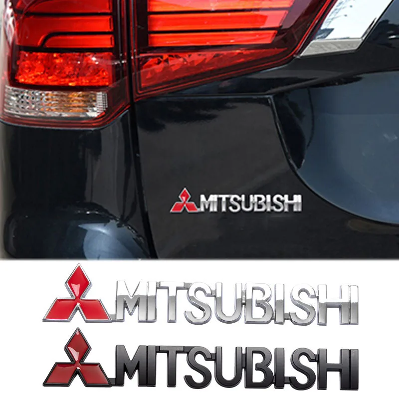 

15.2x2cm 3D Metal Letters Decal Car Side Trunk Emblem Sticker for Mitsubishi Lancer 9 Pajero ASX Outlander Eclipse Galant Mirage