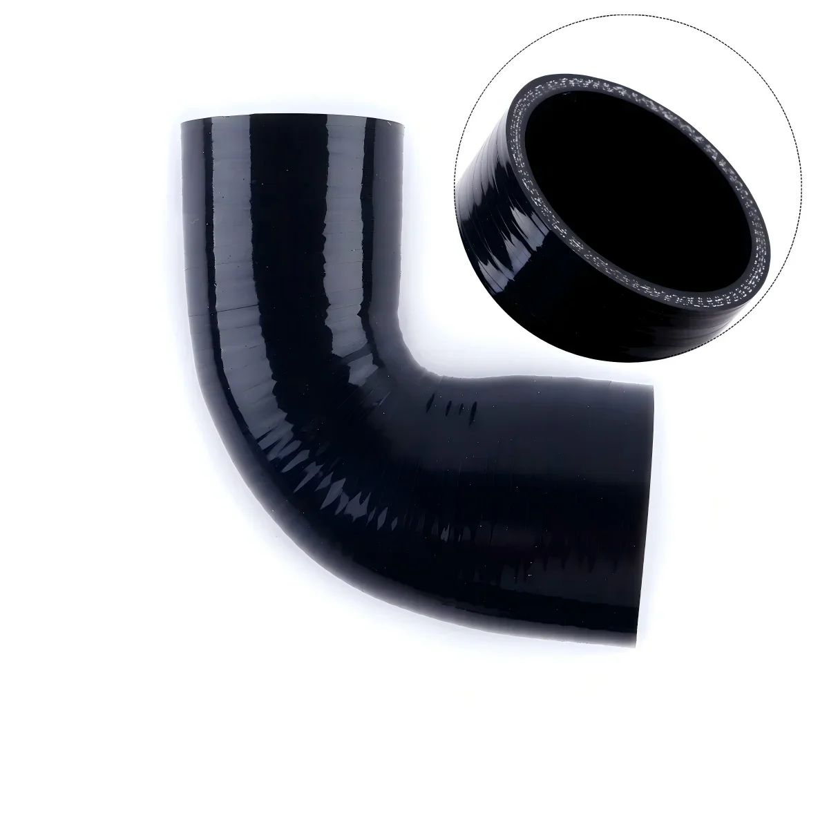 SS 90 Degree Reduce Elbow General Silicone Coolant Intercooler Turbo Air Hose ID 51mm 54mm 57mm 60mm 63mm 64mm 70mm 76mm  80mm - view 4