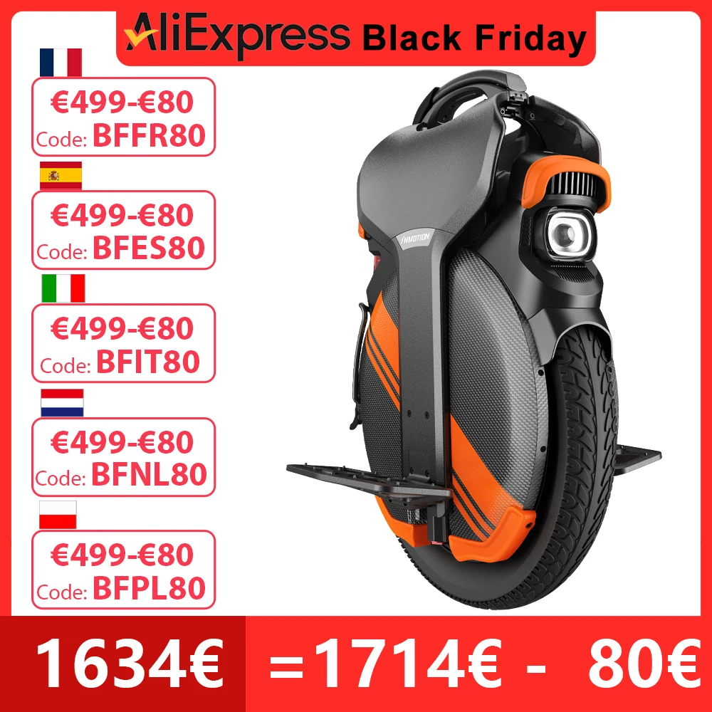 France INMOTION V11Y 84V 1500Wh Battery Motor 2500W Top Speed 60km/h Max Range 120km 18inch Inmotion V11Y Electric Unicycle