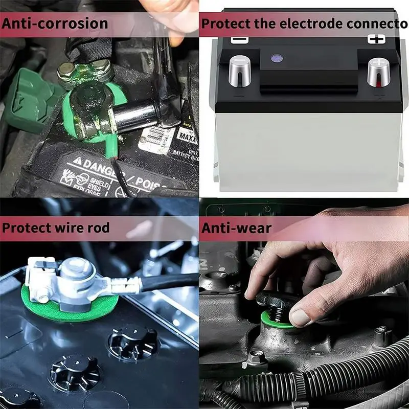 Колпачки для клемм аккумулятора, 2 шт., колпачки для прокладок для автоматических клемм, комплекты для ремонта наконечников кабеля из сплава, гильзы для анодного катода для